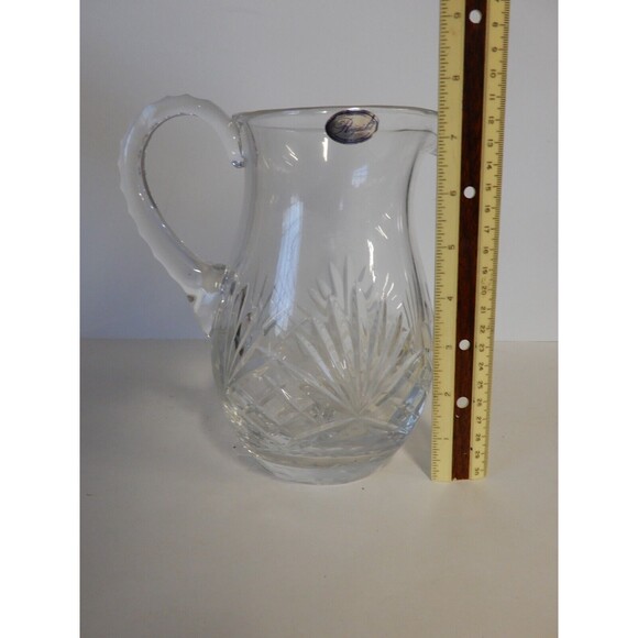 VINTAGE Rogaska Cut Crystal Serving Pitcher 7.5 " H Yugoslavia - Picture 9 of 11